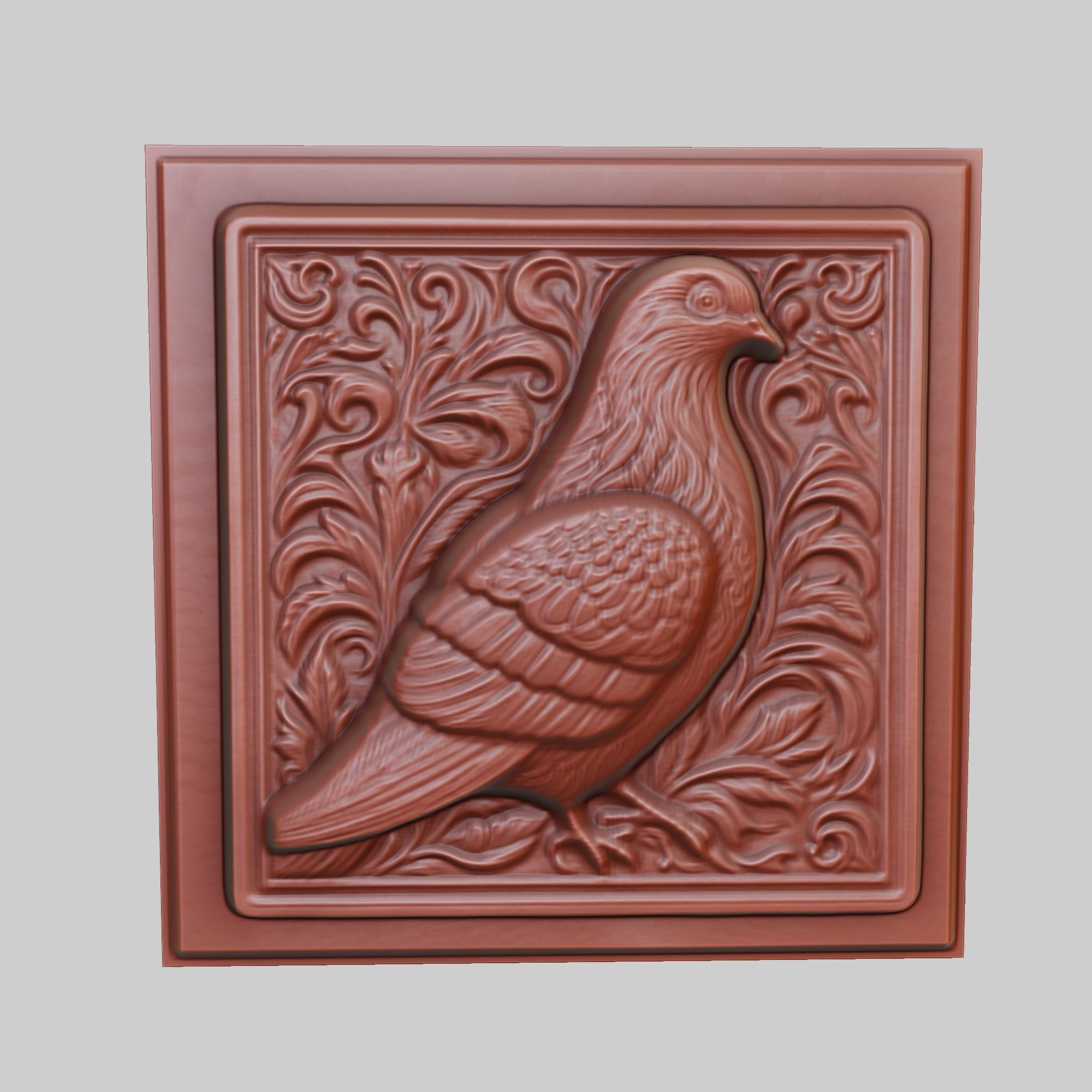 Pigeon Animal 3D print model_2