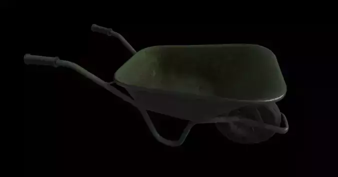 old industrial wheelbarrow