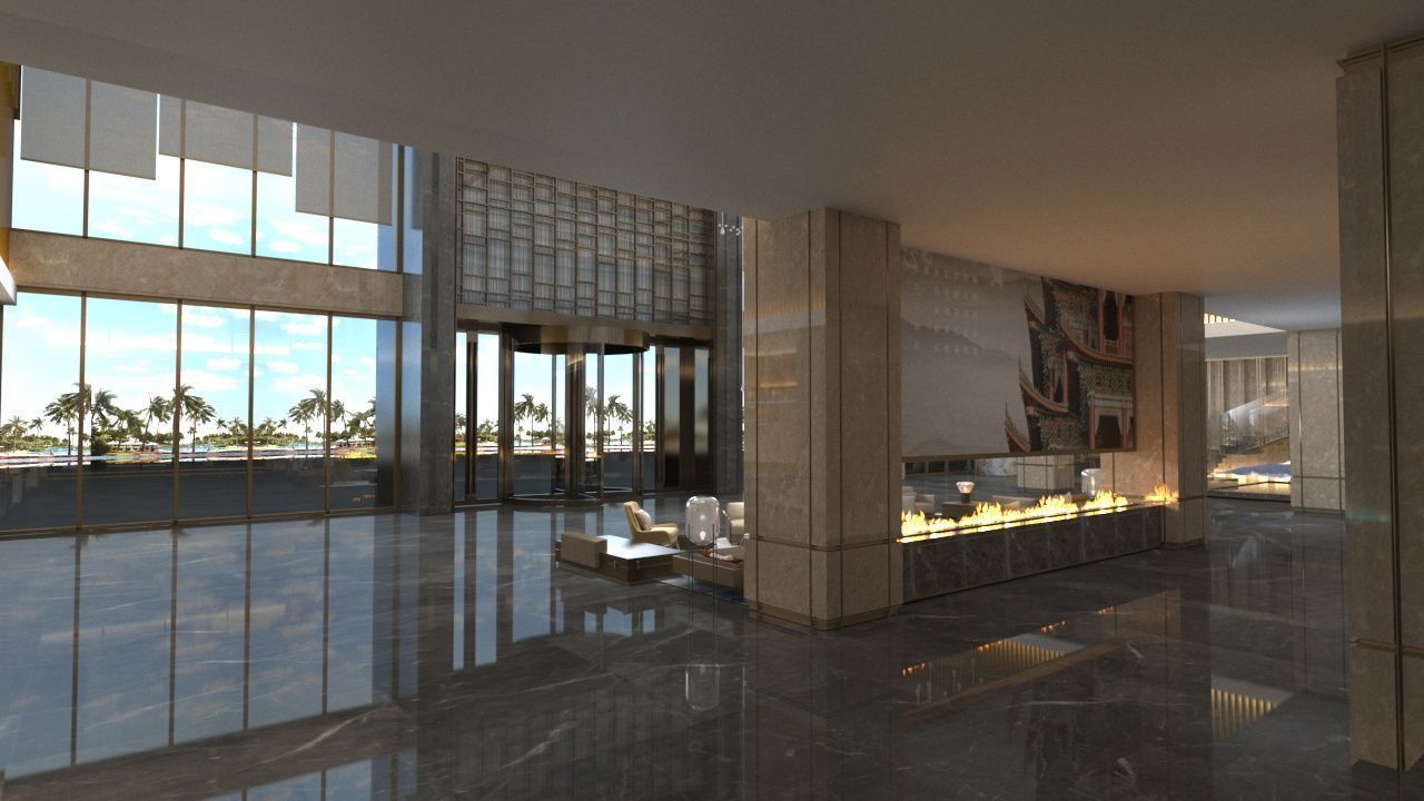 The Hotel Lobby 4 3D model_10