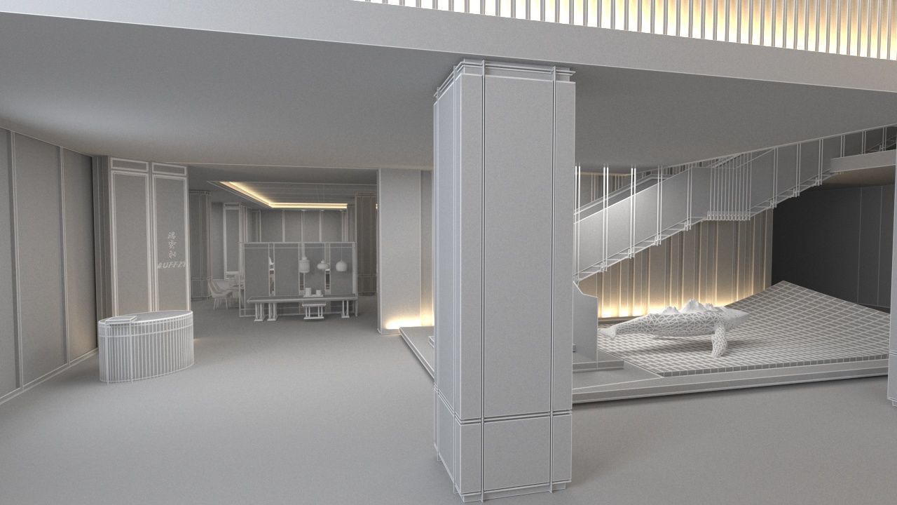 The Hotel Lobby 4 3D model_16