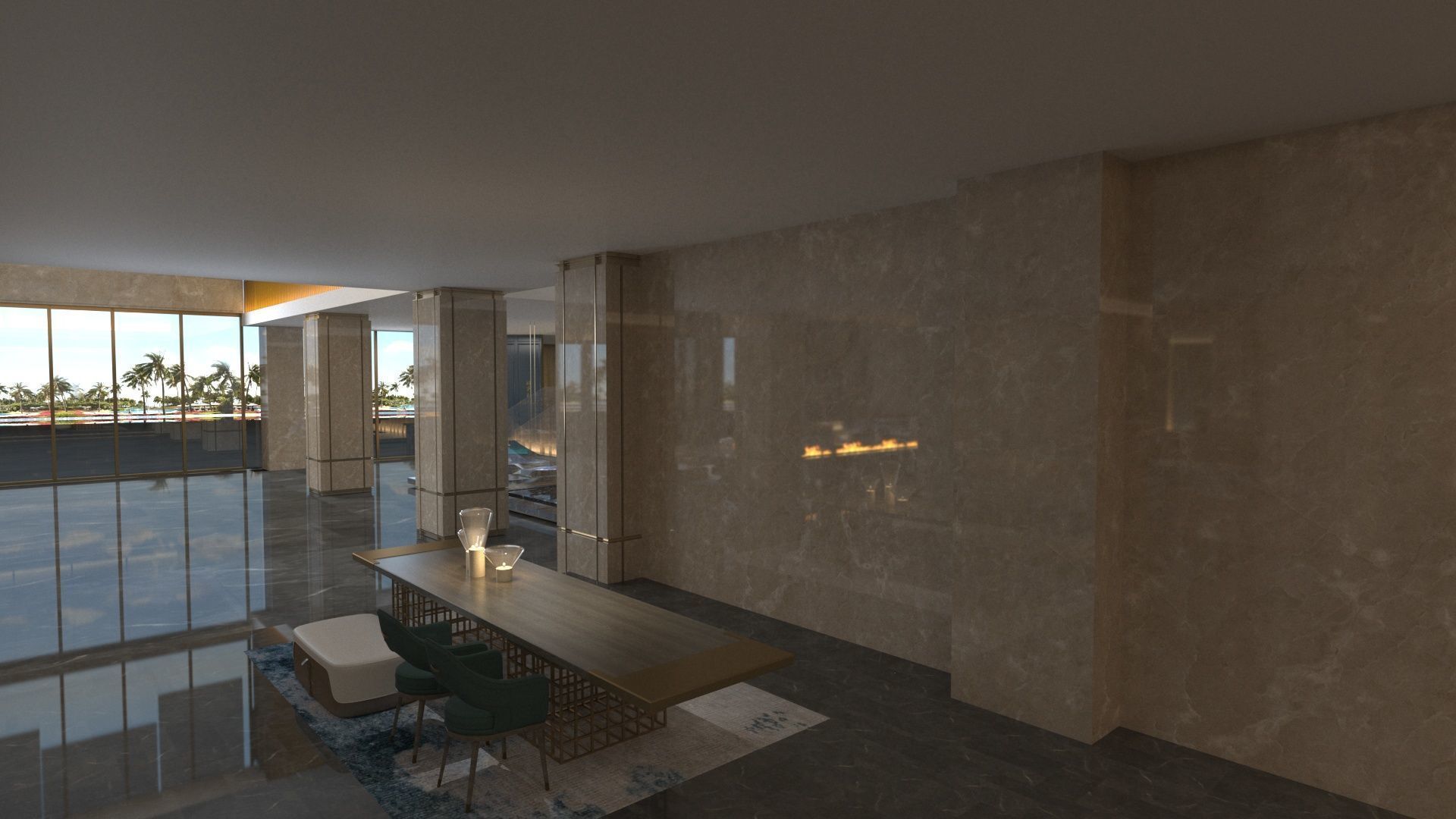 The Hotel Lobby 4 3D model_5