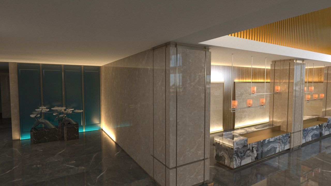 The Hotel Lobby 4 3D model_9