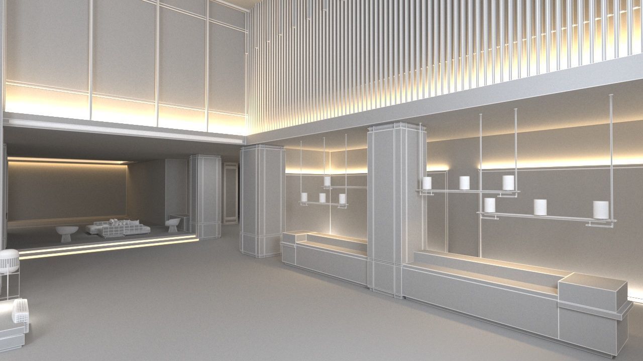 The Hotel Lobby 4 3D model_13