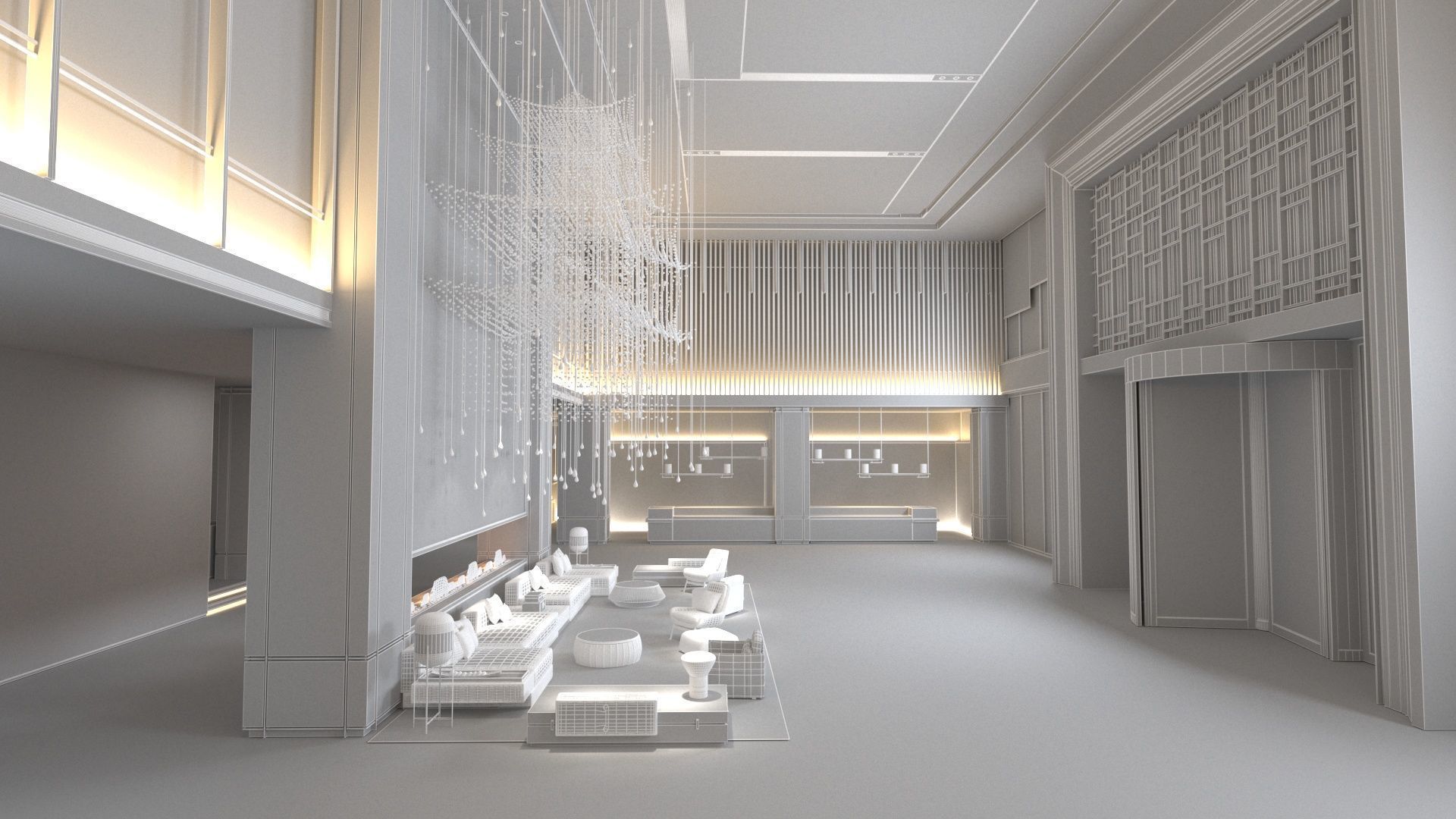 The Hotel Lobby 4 3D model_11