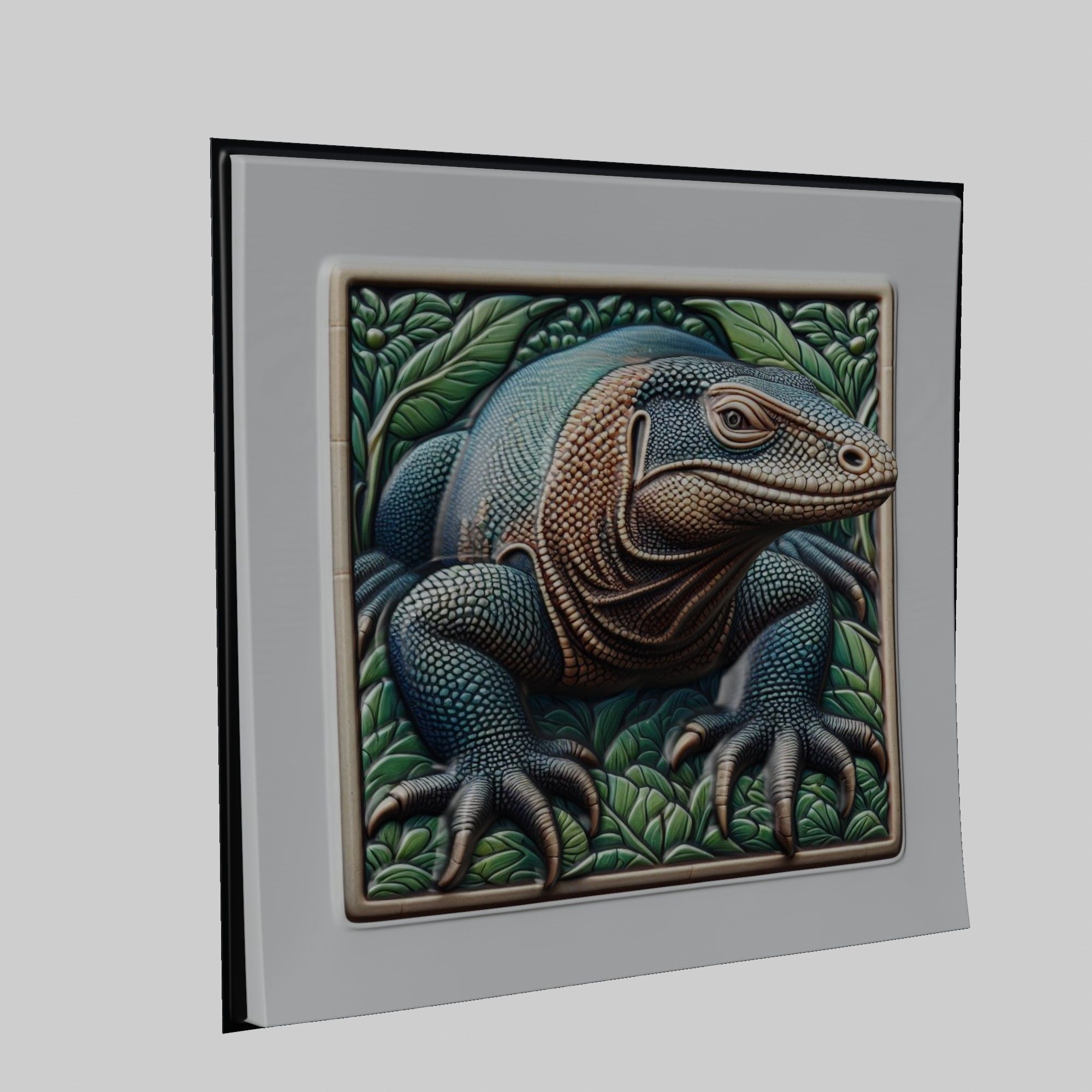 Komodo Dragon Animal 3D print model_1