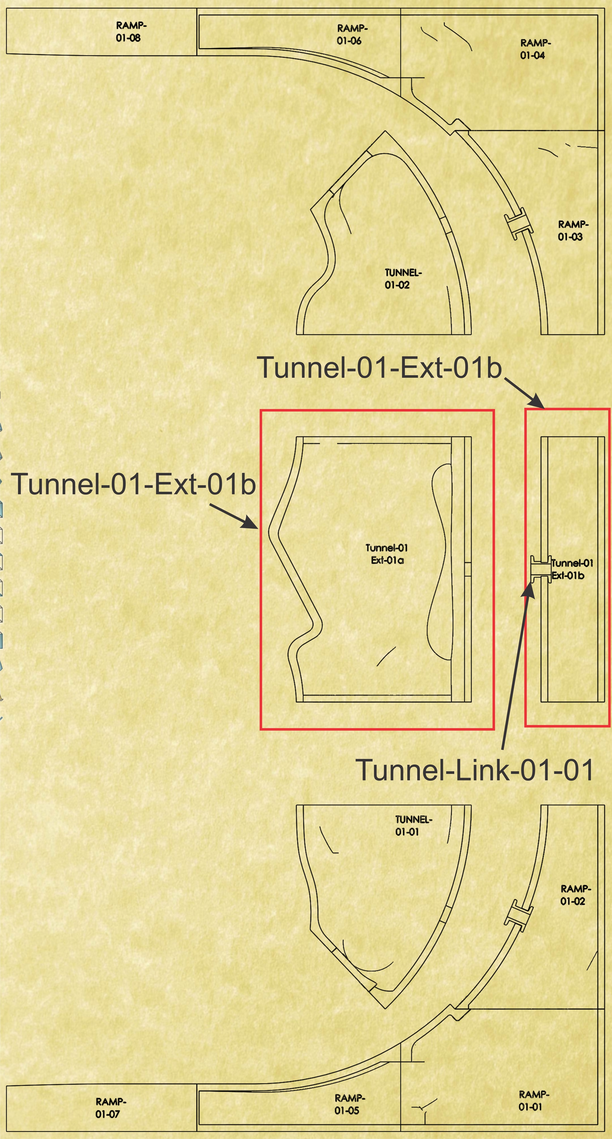 Extension Tunnel Files for 4 ft x 2 ft N-Scale Layout Ramp-01 3D print model_5