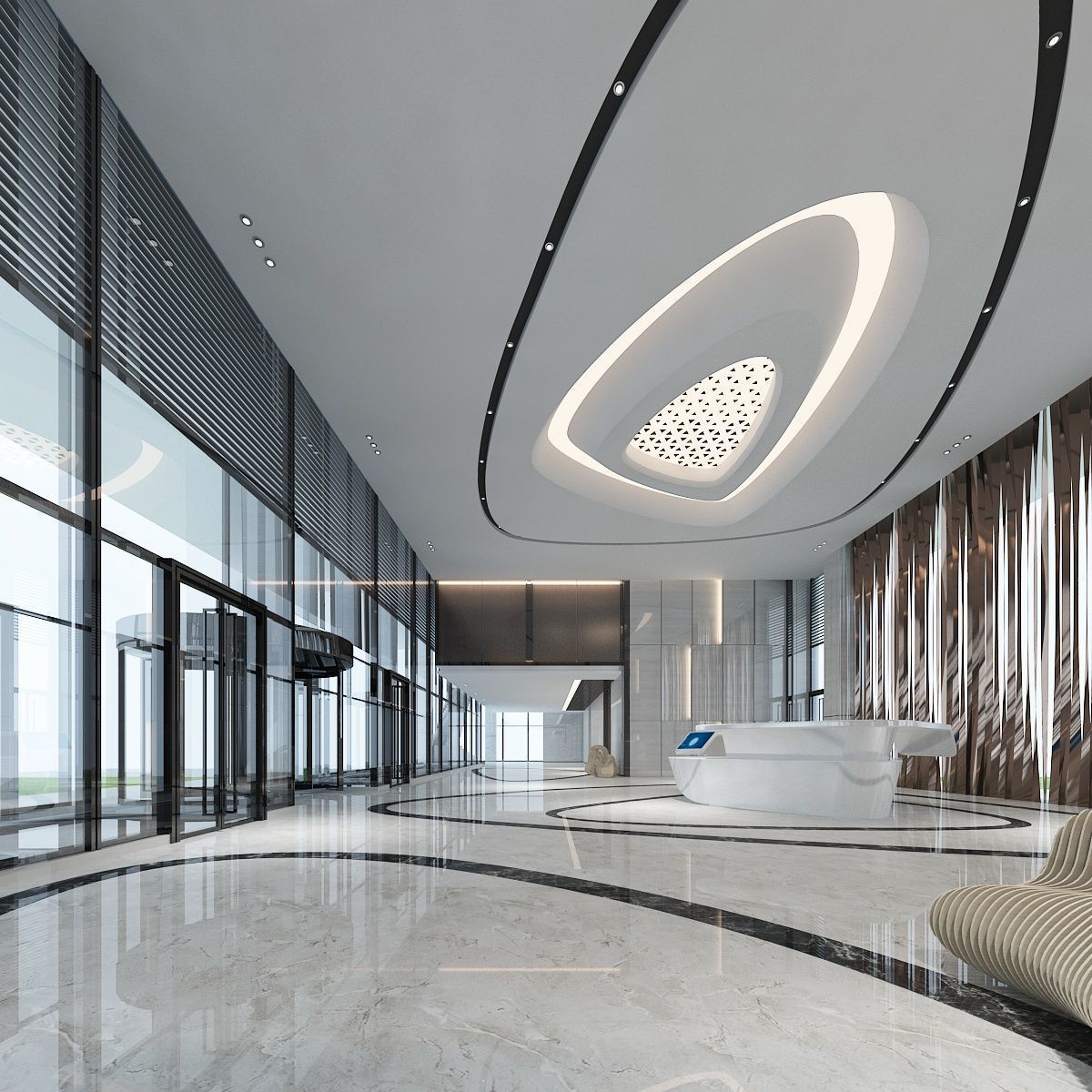 The Hotel Lobby 13 3D model_1