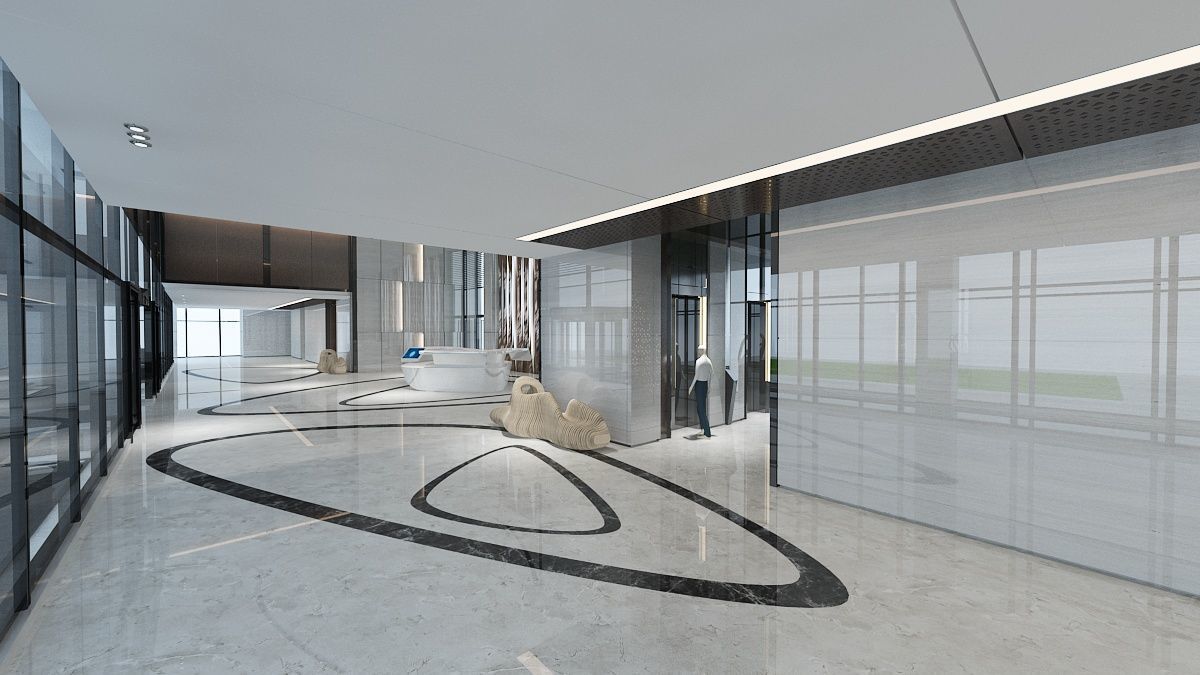 The Hotel Lobby 13 3D model_7