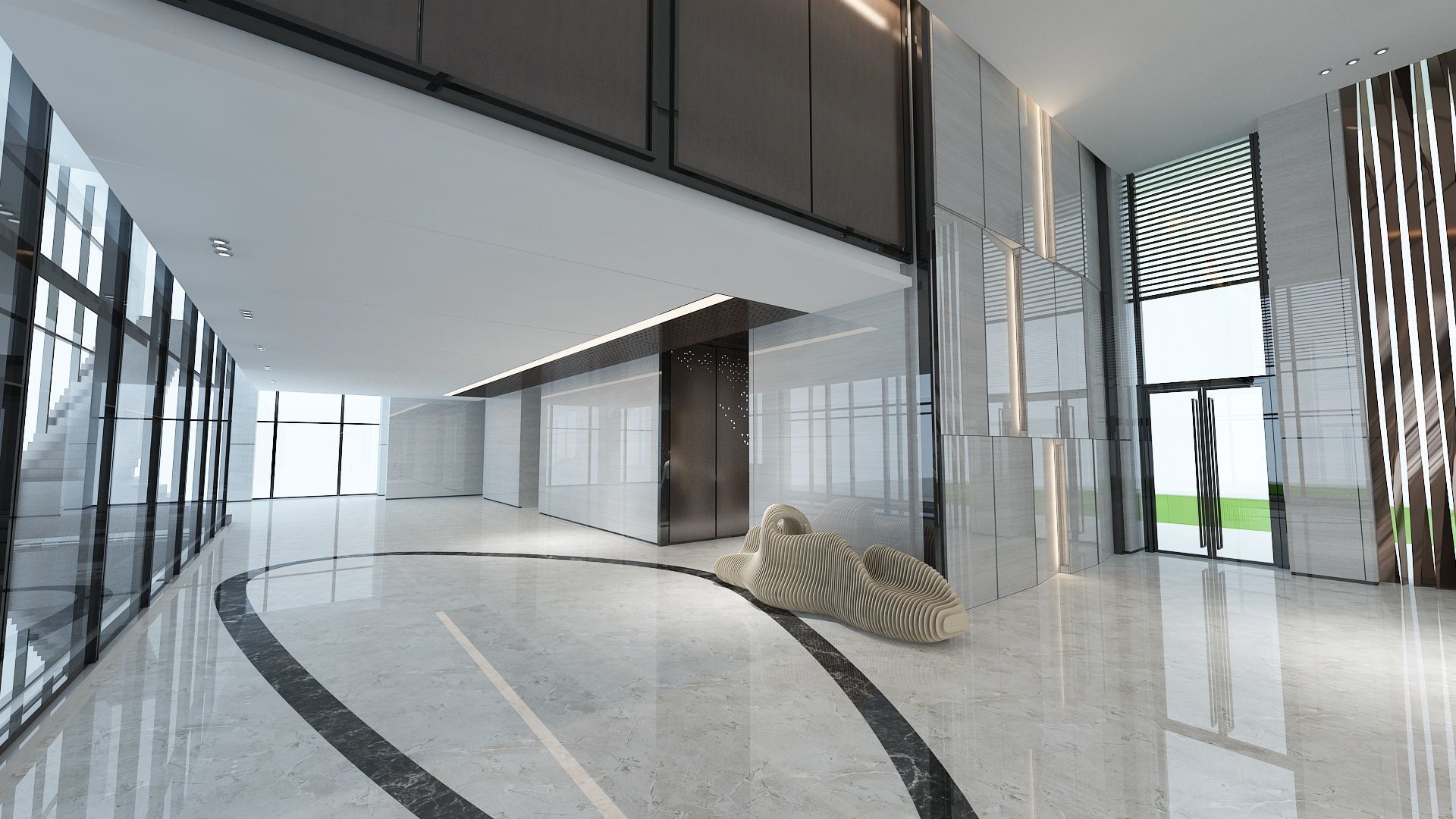 The Hotel Lobby 13 3D model_4