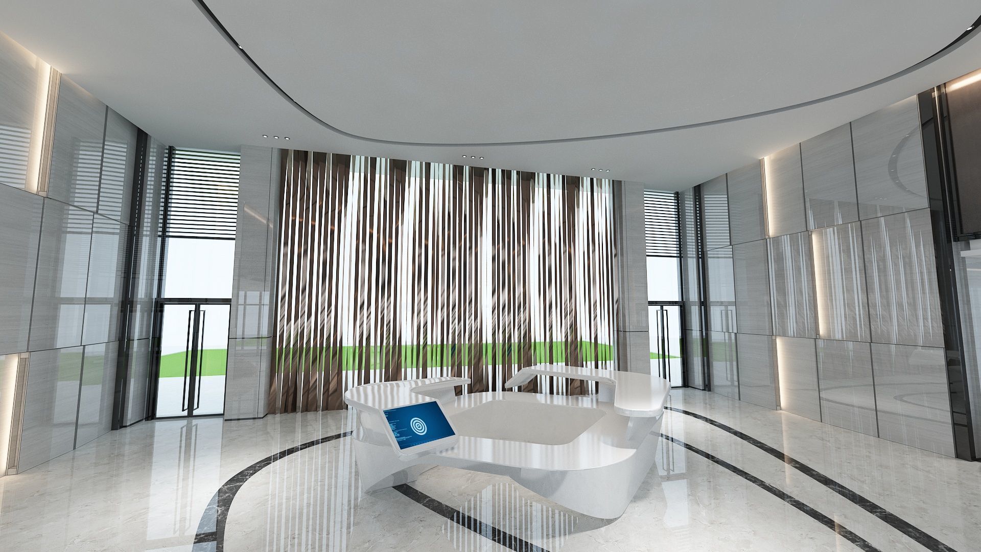 The Hotel Lobby 13 3D model_2