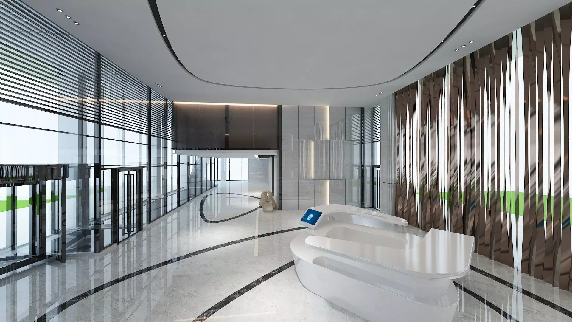 The Hotel Lobby 13 3D model_0