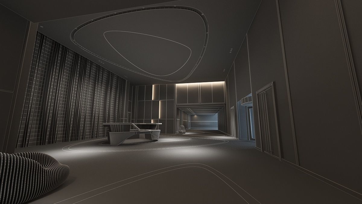 The Hotel Lobby 13 3D model_15
