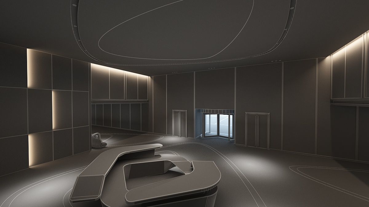 The Hotel Lobby 13 3D model_16
