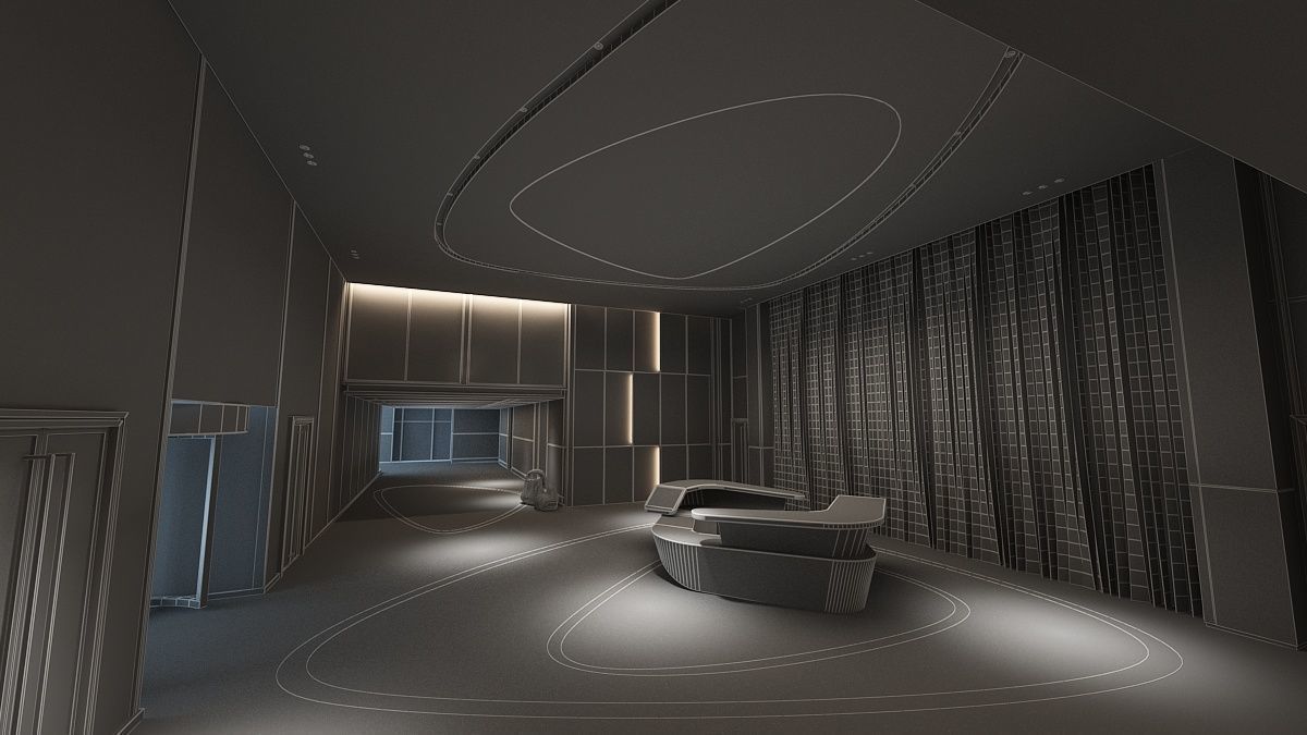 The Hotel Lobby 13 3D model_12