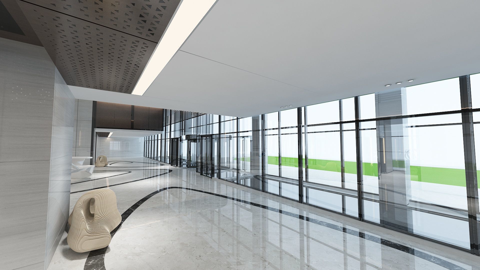 The Hotel Lobby 13 3D model_5