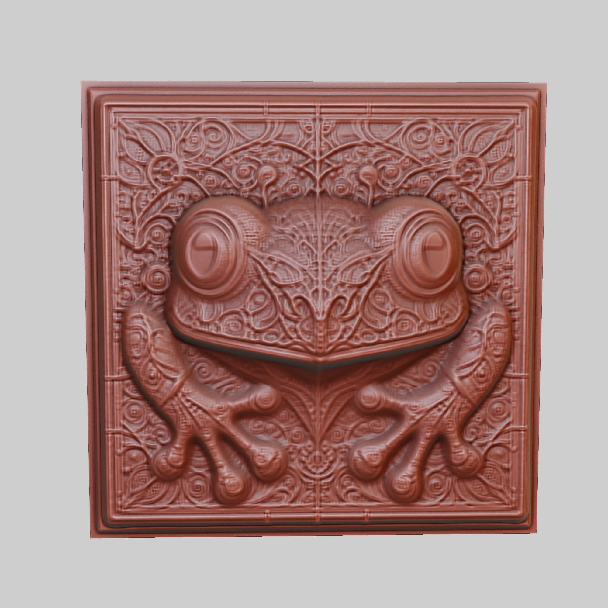 Frog Animal 3D print model_2