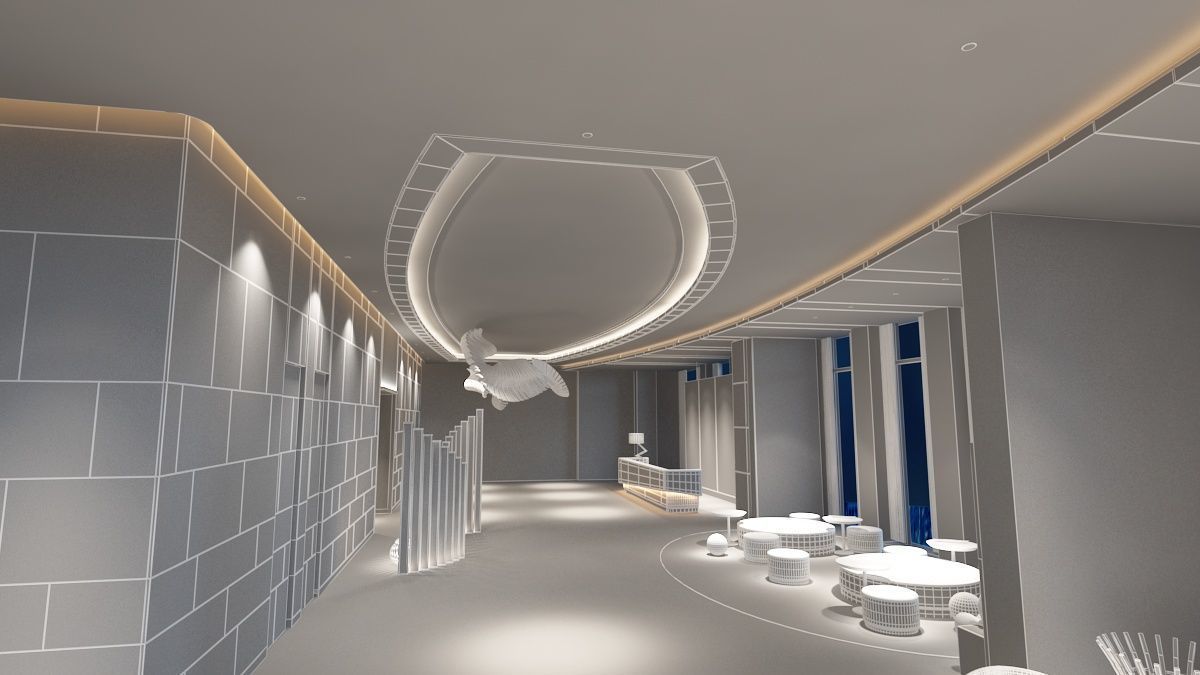 The Hotel Lobby 12 3D model_15