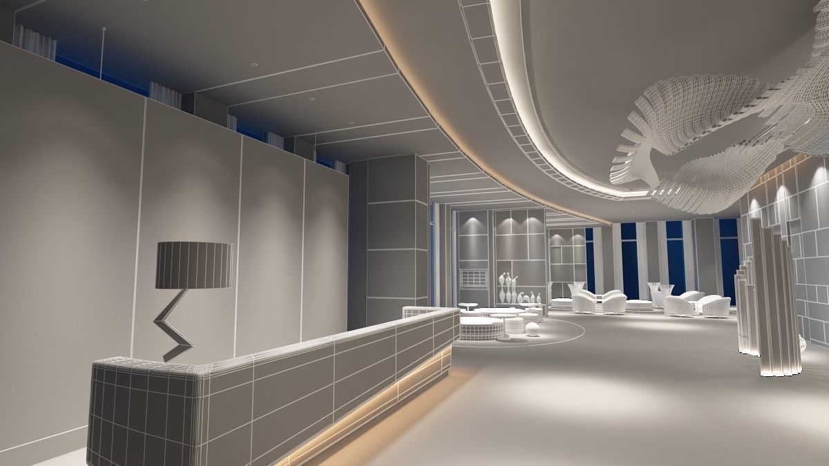 The Hotel Lobby 12 3D model_12