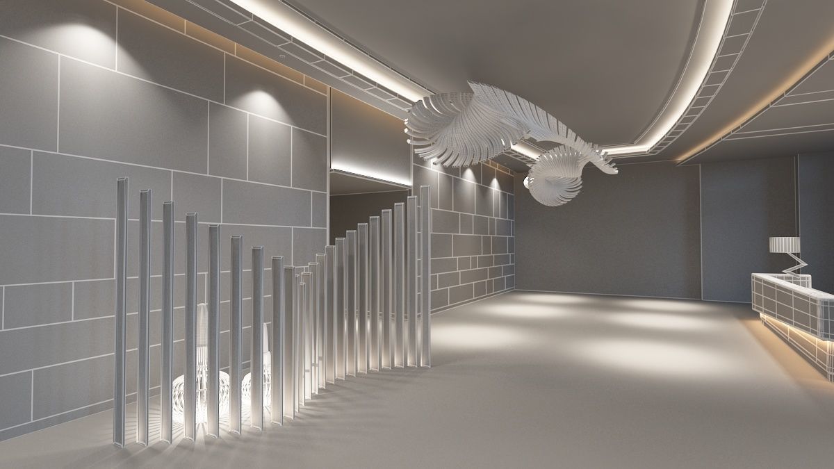 The Hotel Lobby 12 3D model_16