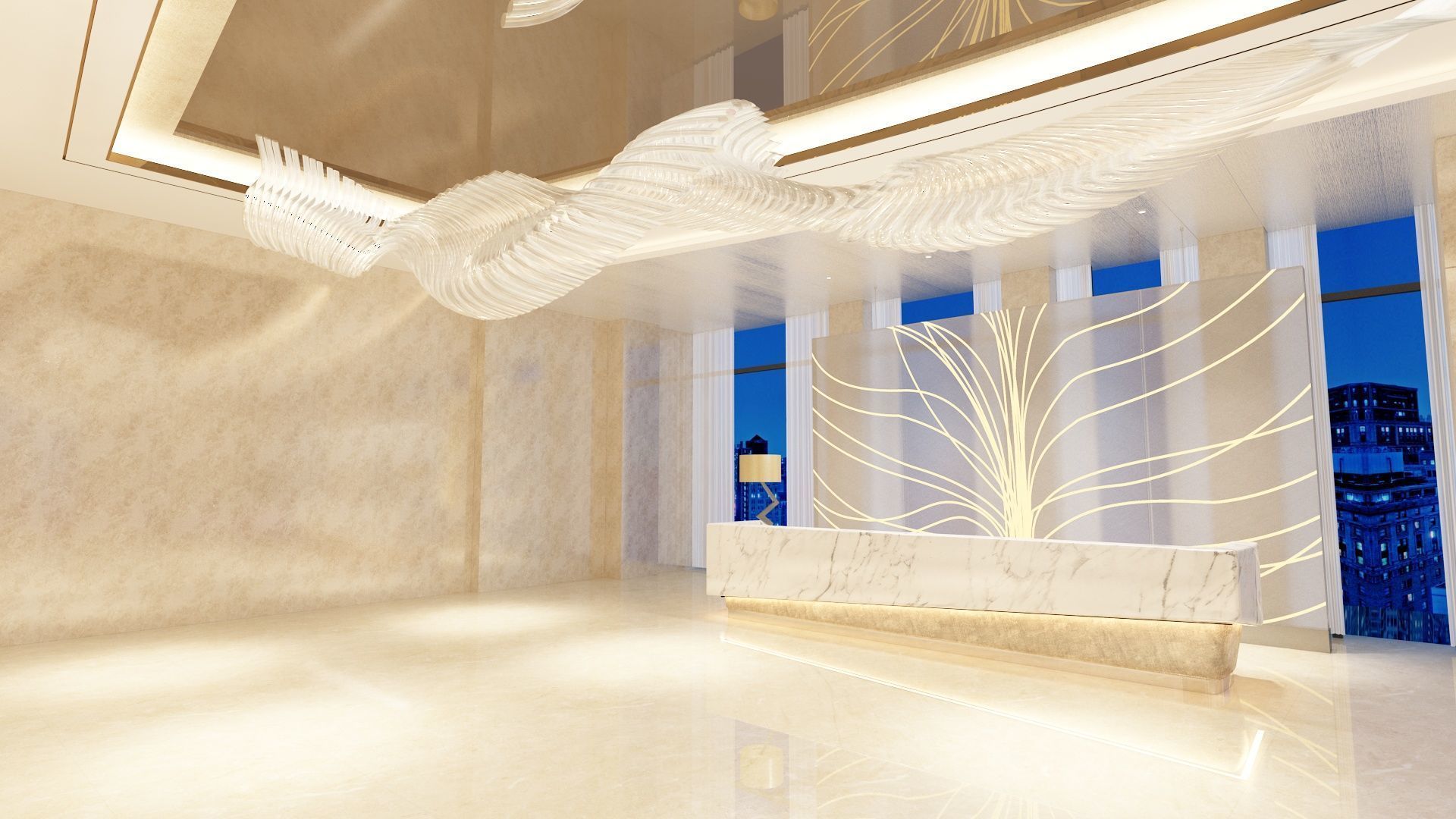 The Hotel Lobby 12 3D model_4