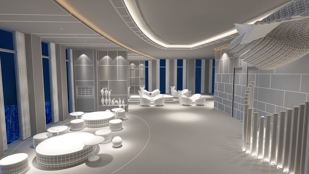 The Hotel Lobby 12 3D model_13