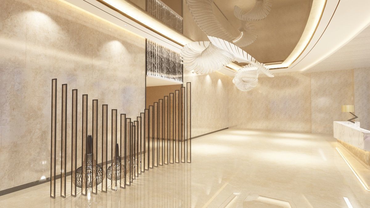 The Hotel Lobby 12 3D model_10