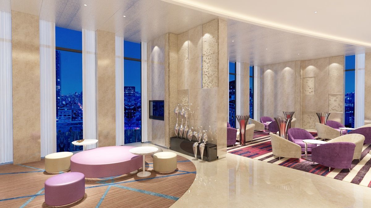 The Hotel Lobby 12 3D model_6