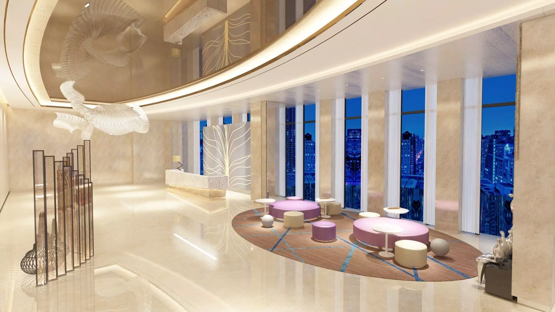 The Hotel Lobby 12 3D model_0