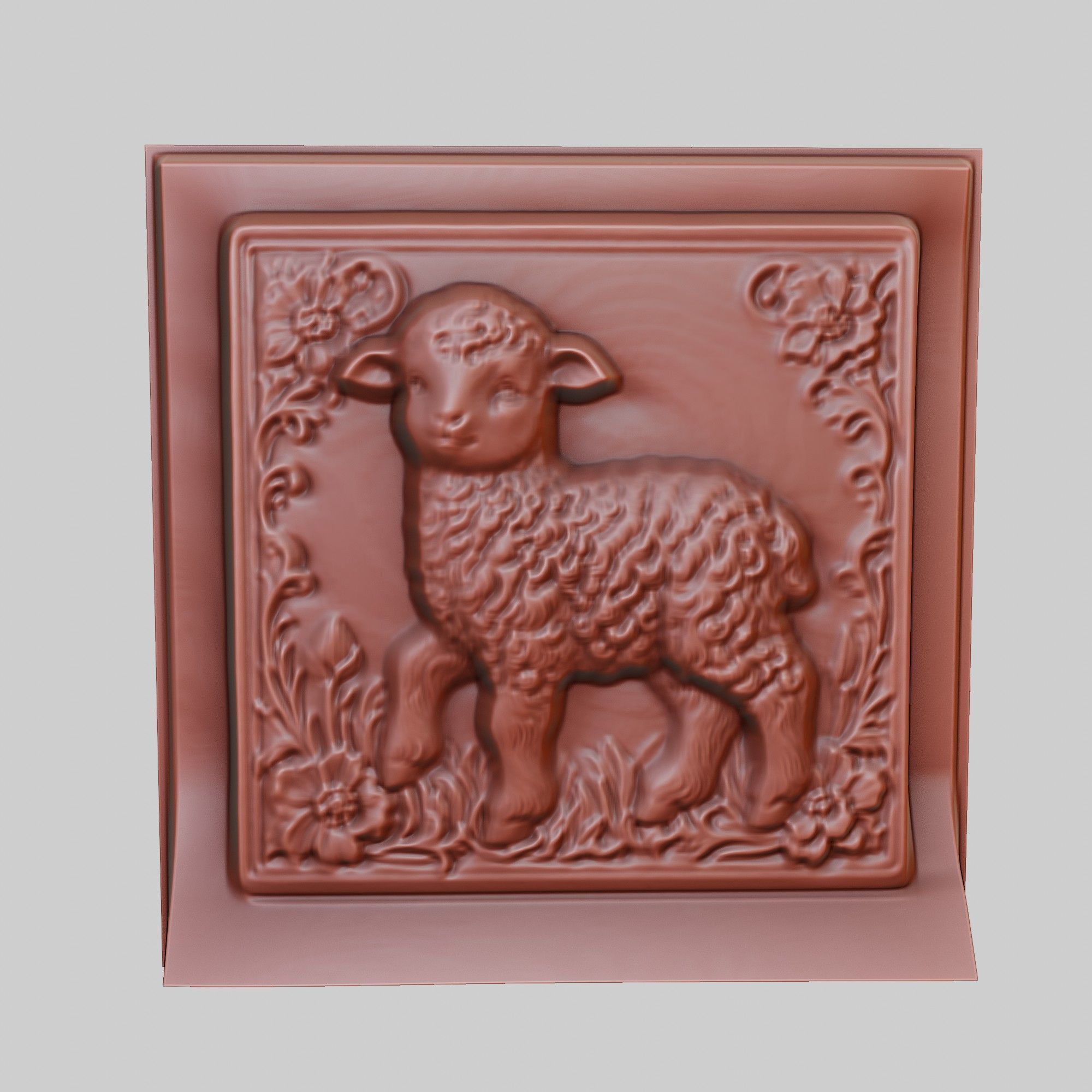 Lamb Animal 3D print model_2