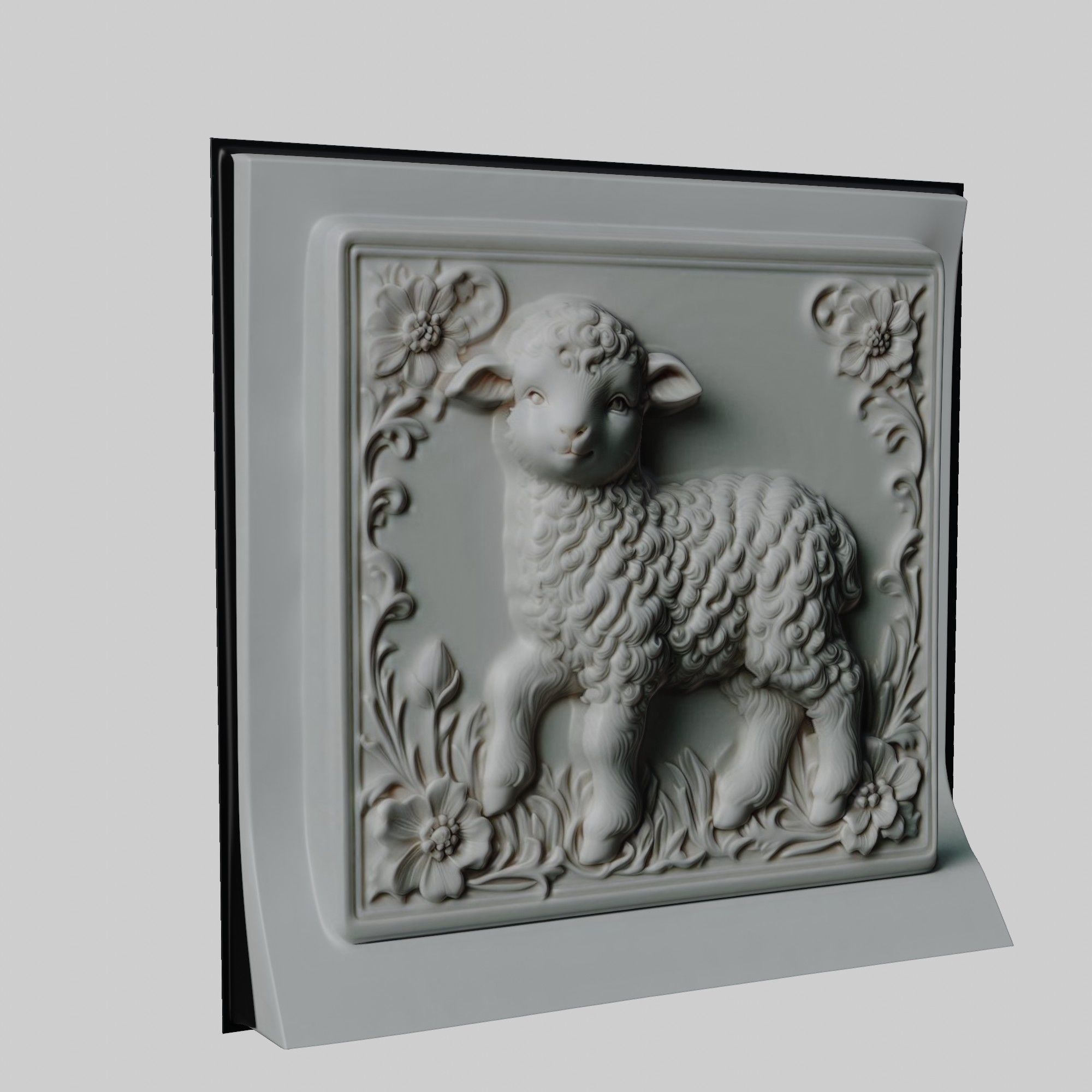 Lamb Animal 3D print model_1