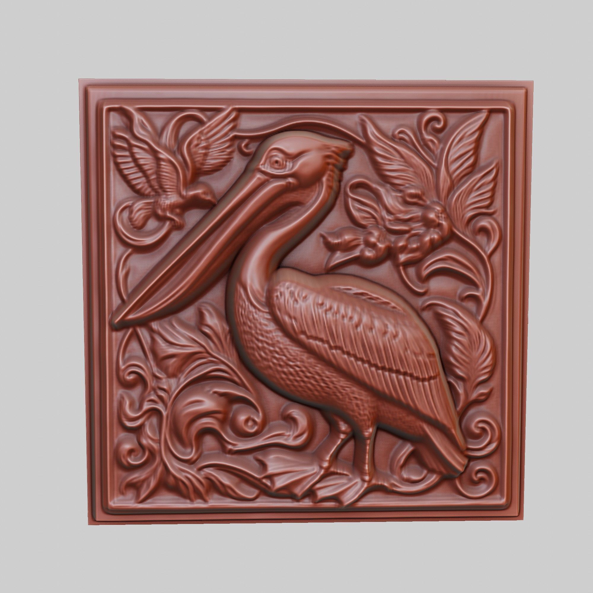 Pelican Animal 3D print model_2