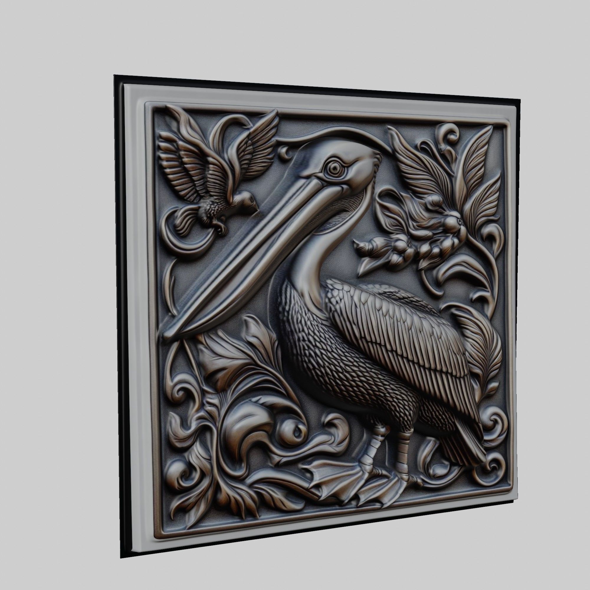 Pelican Animal 3D print model_1