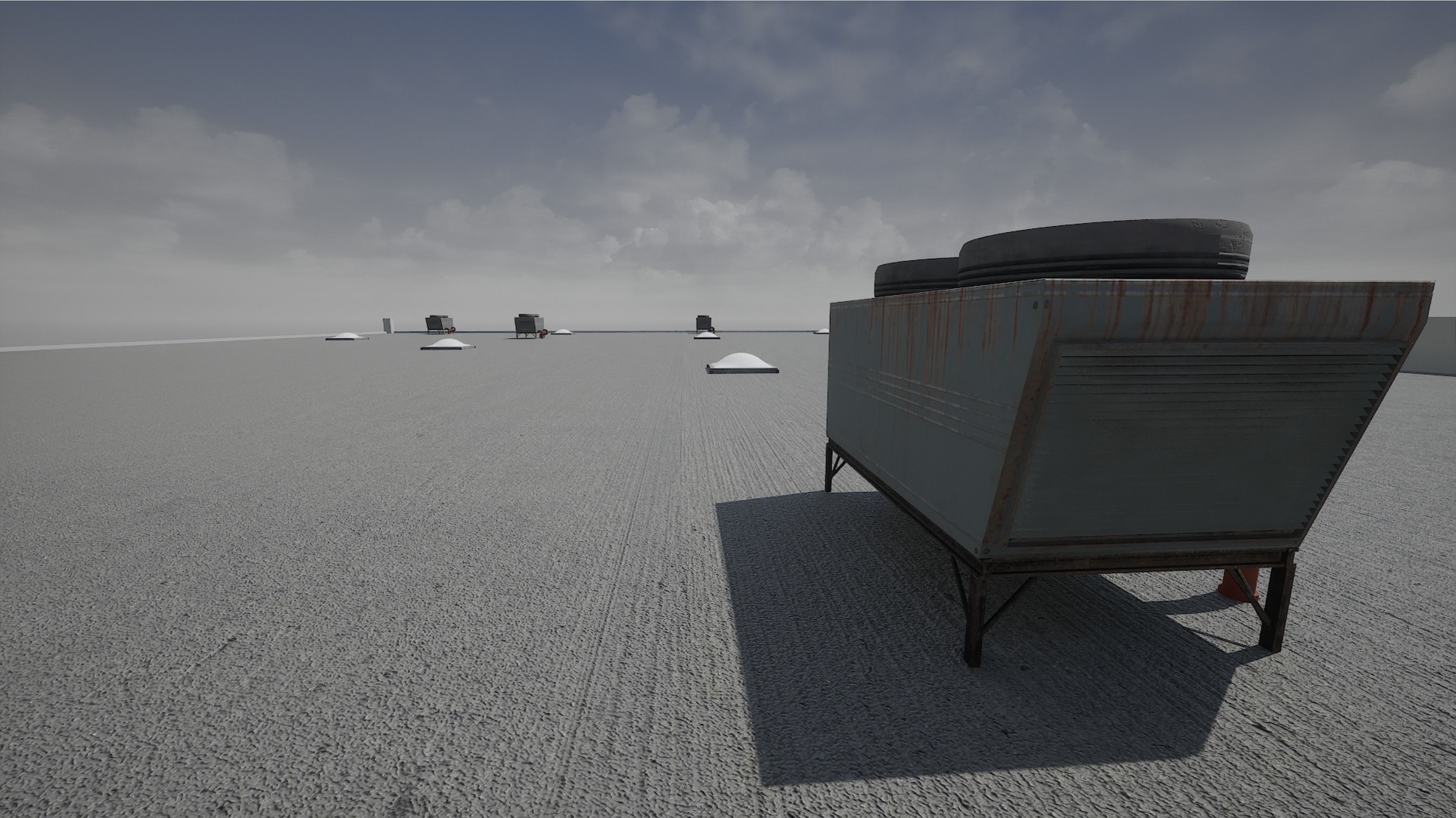 Modular Warehouse Low-poly 3D model_11