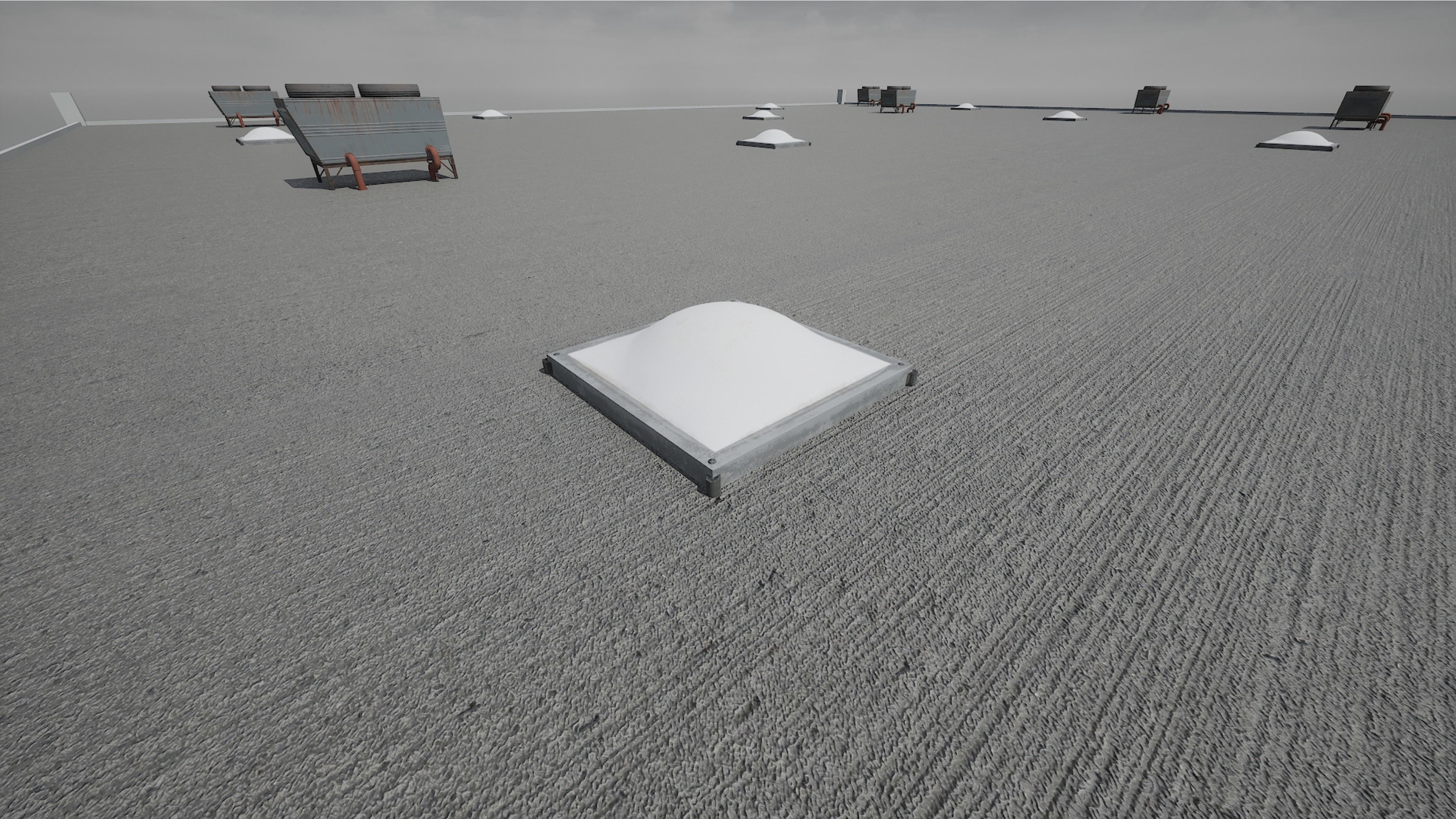 Modular Warehouse Low-poly 3D model_9