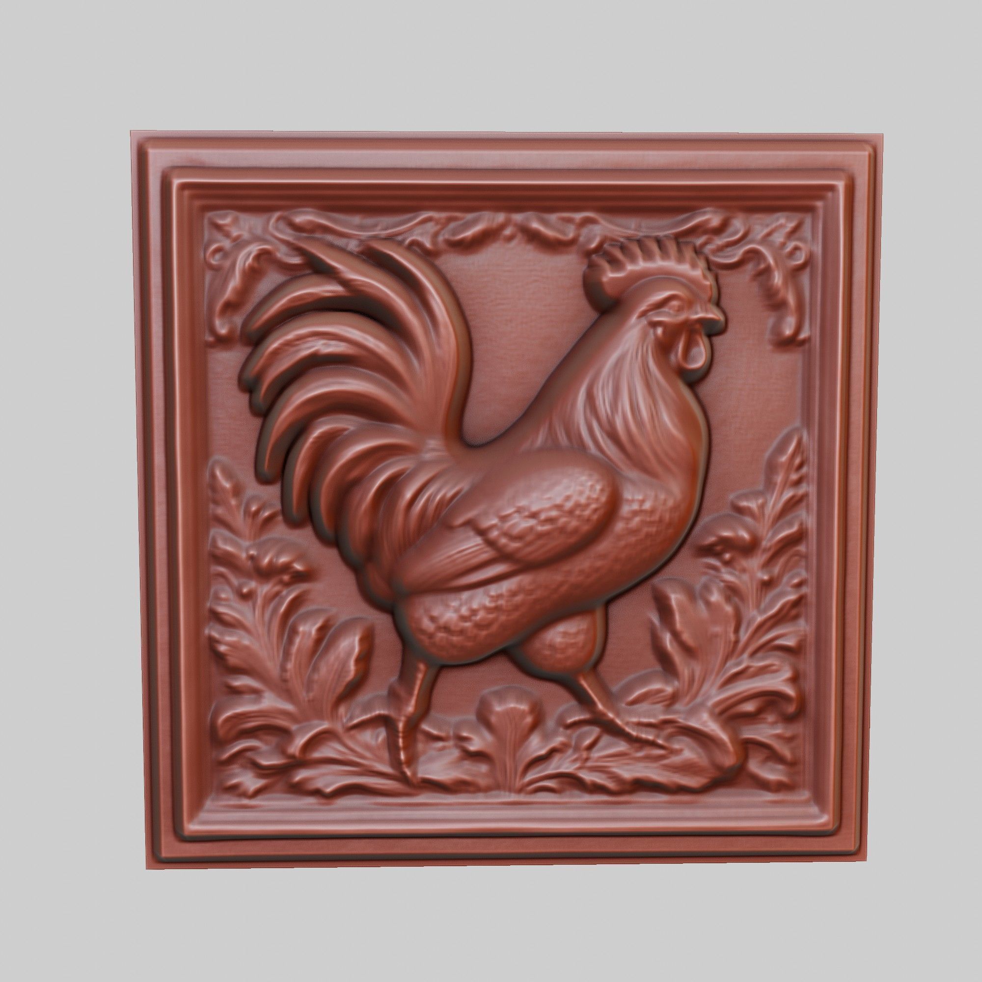Chicken Animal 3D print model_2