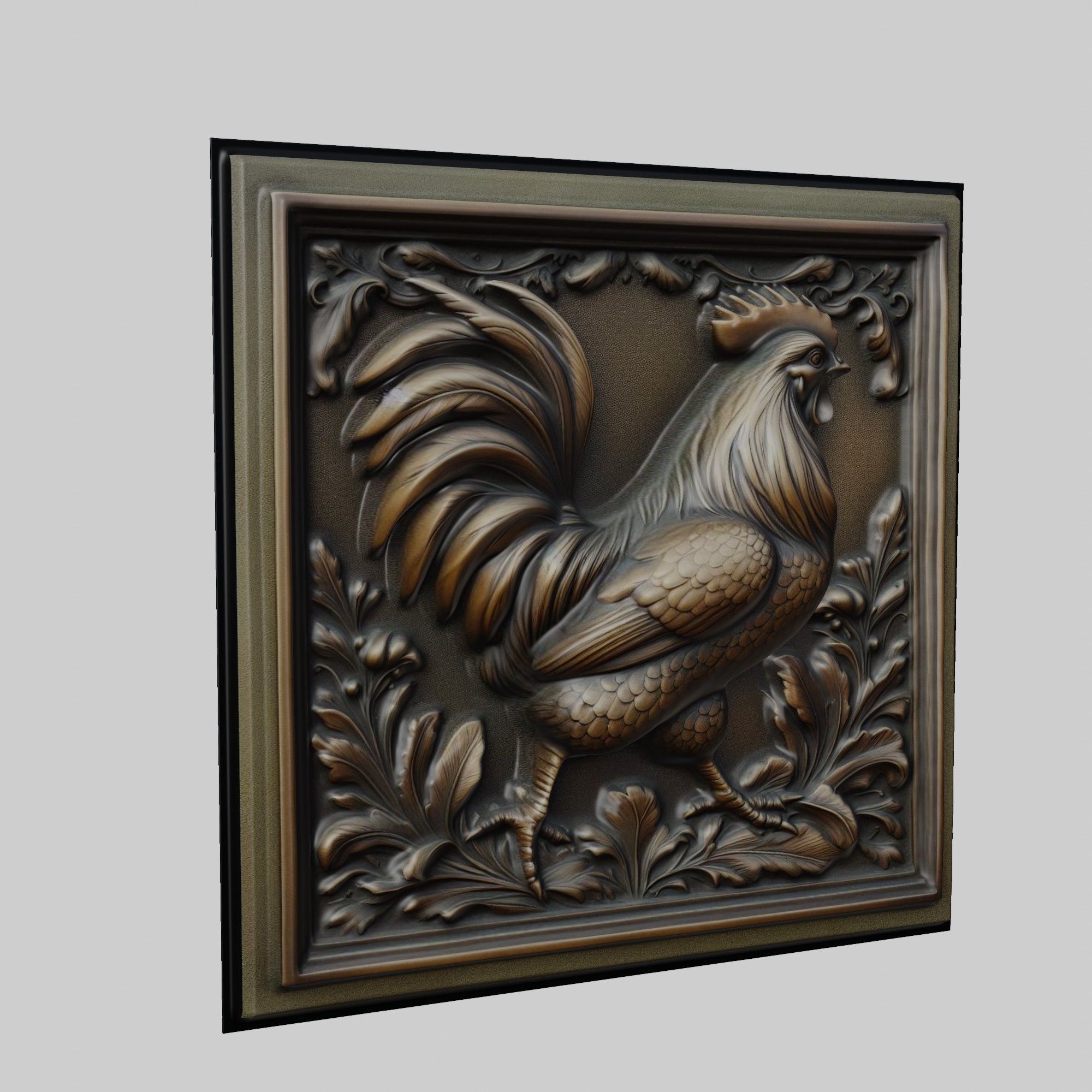 Chicken Animal 3D print model_1