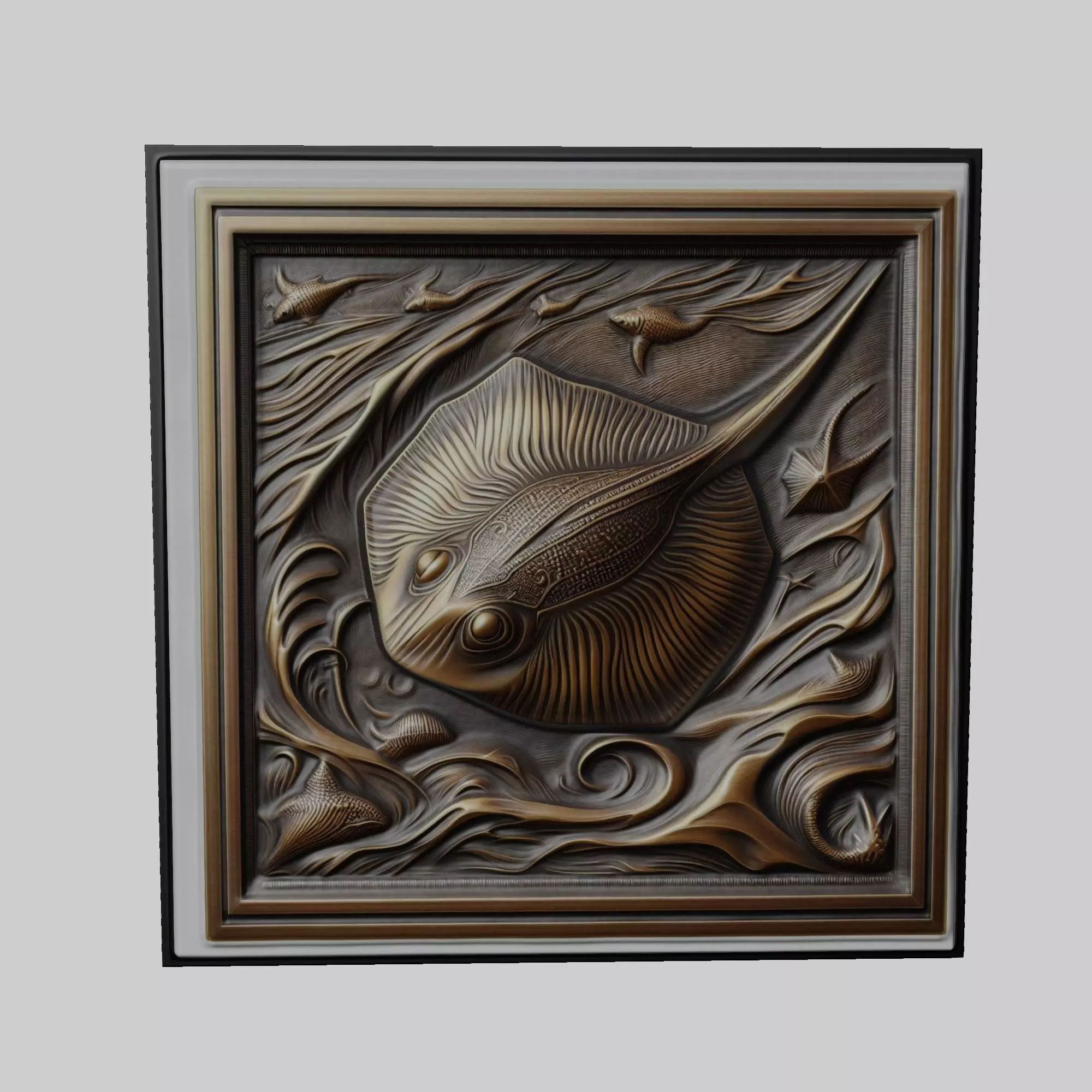Stingray Animal 3D print model
