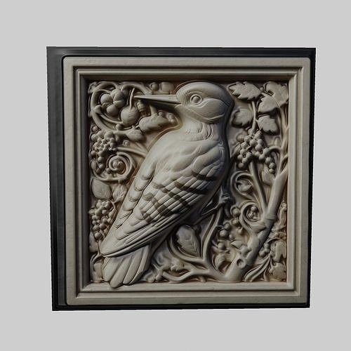 Woodpecker Animal 3D print model