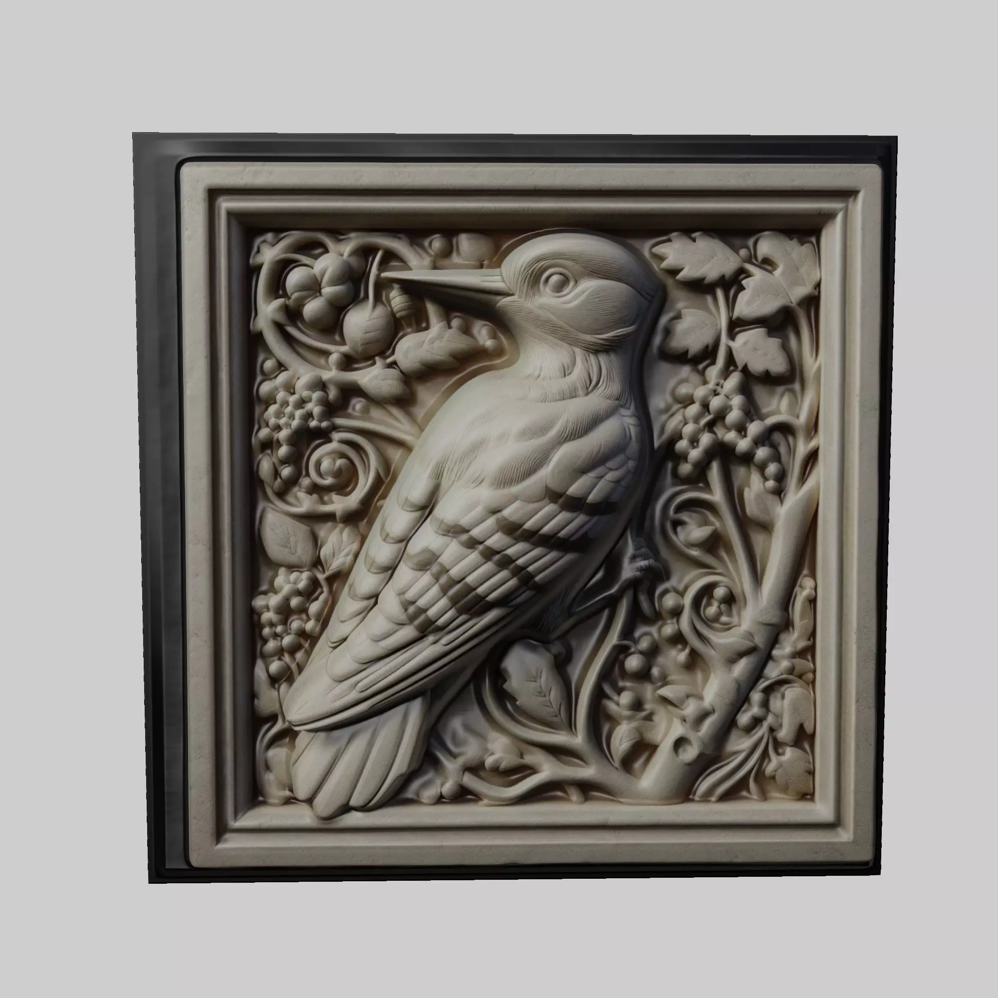 Woodpecker Animal 3D print model