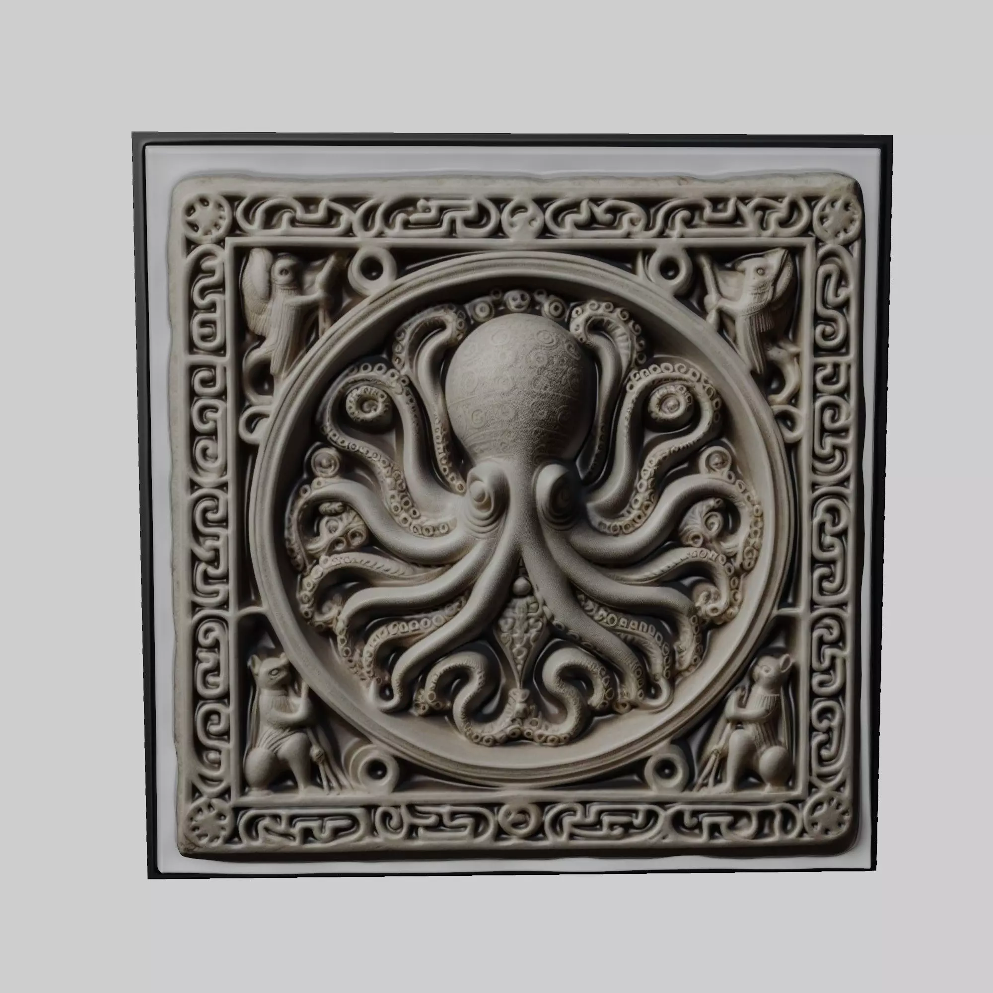 Octopus Animal 3D print model_0