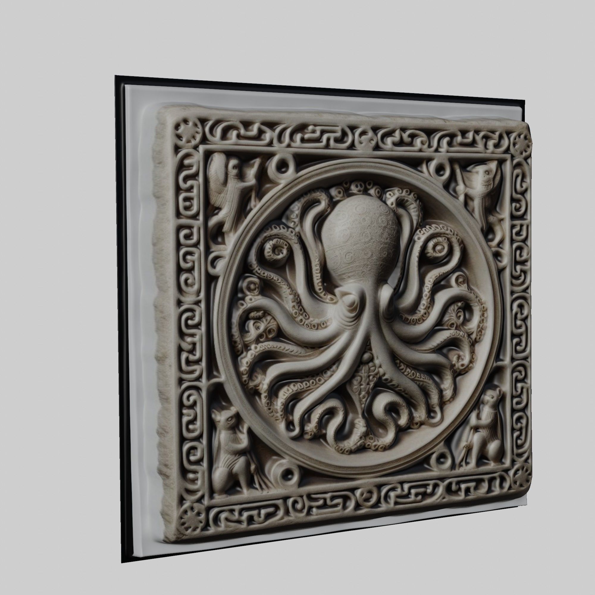 Octopus Animal 3D print model_1