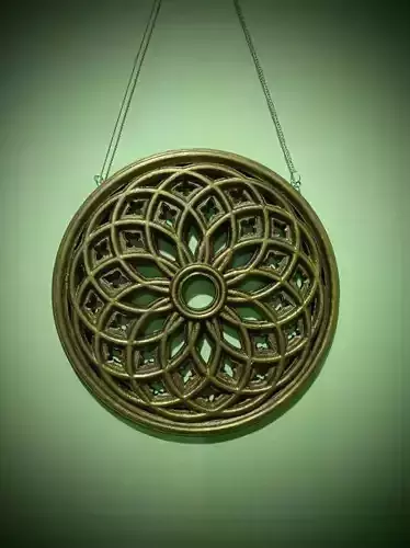 Gothic wall ornament vintage 3D print model