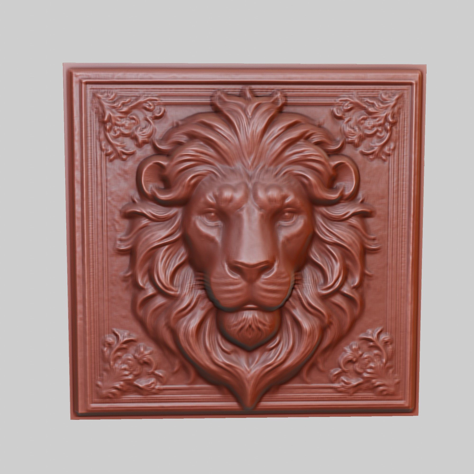 Lion Animal 3D print model_2