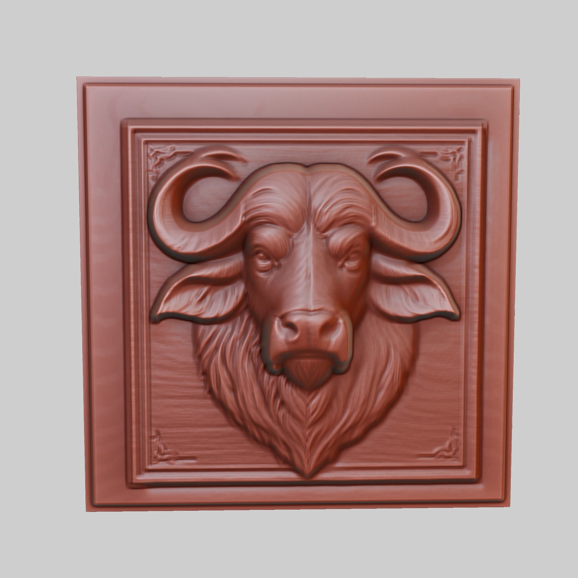 Buffalo Animal 3D print model_2