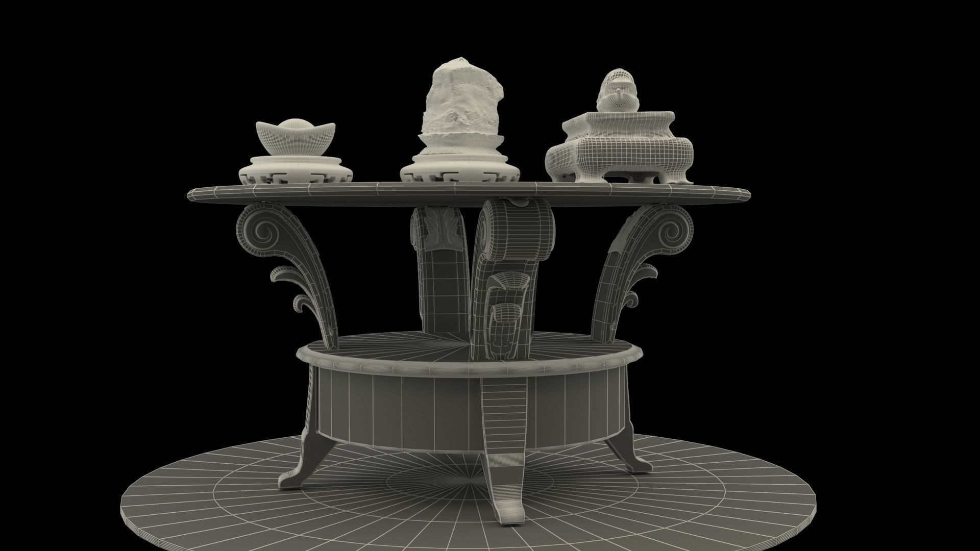 Chinese meat-shaped stone 3D model_7