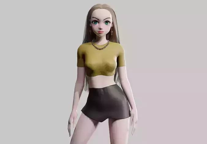 stylized cute Woman V31246 