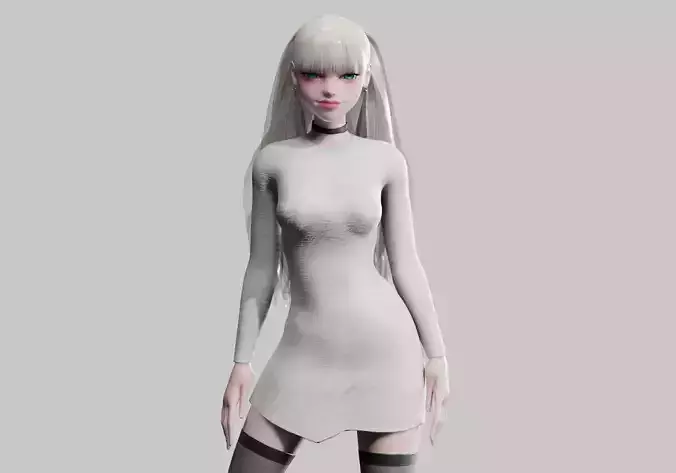 cute Young Woman V30563 