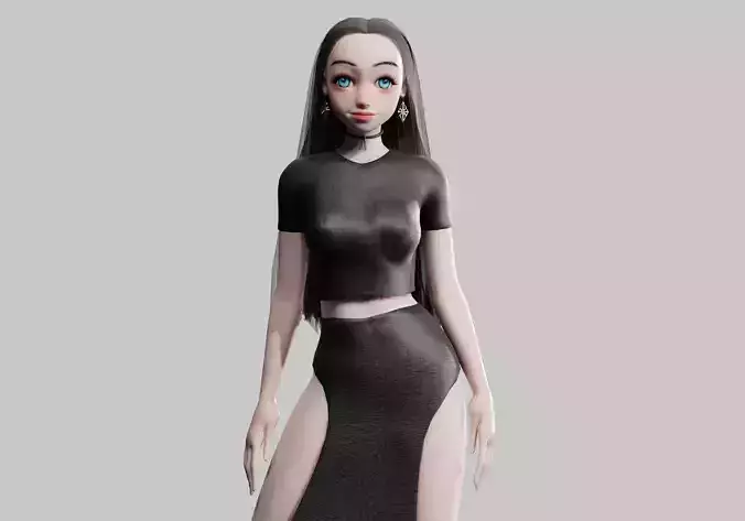 cute Cartoon woman V31518 