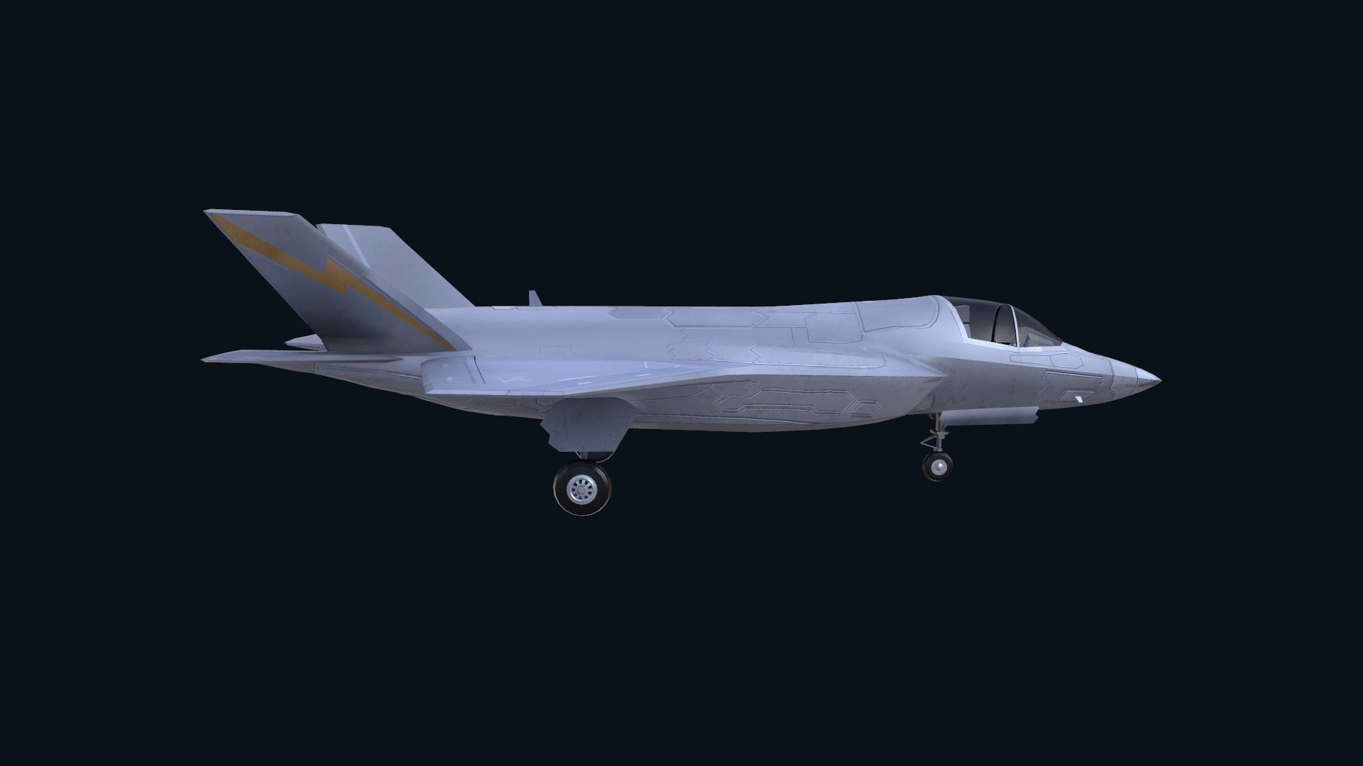 Asset - Army - F 35 Lightning II 3D MODEL Low-poly 3D model_18