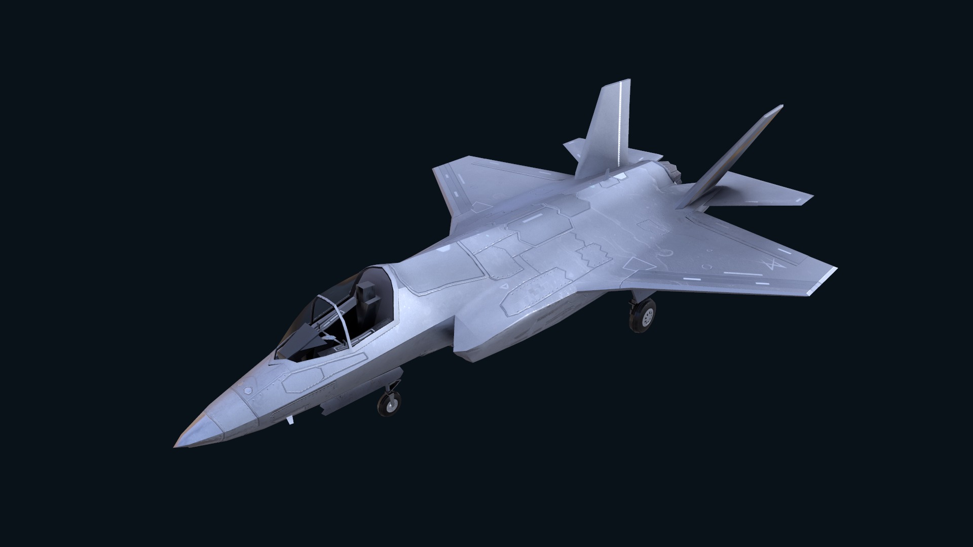 Asset - Army - F 35 Lightning II 3D MODEL Low-poly 3D model_26